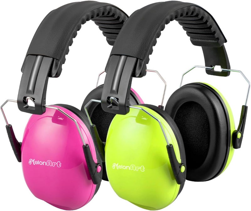 MelonArt Kids Ear Protection Ear Muffs Noise Cancelling Headphones for Kid Toddler Adult Autism Sensory, 27dB Noise Reduction Earmuffs Hearing Safety for Shooting Monster Truck Concert Fireworks - Image 1
